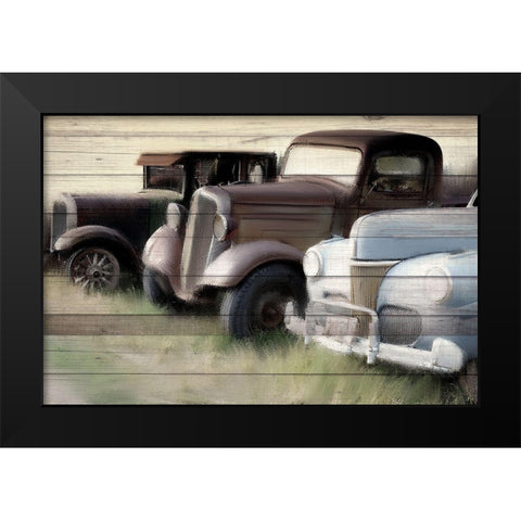 Old Timers Black Modern Wood Framed Art Print by Allen, Kimberly