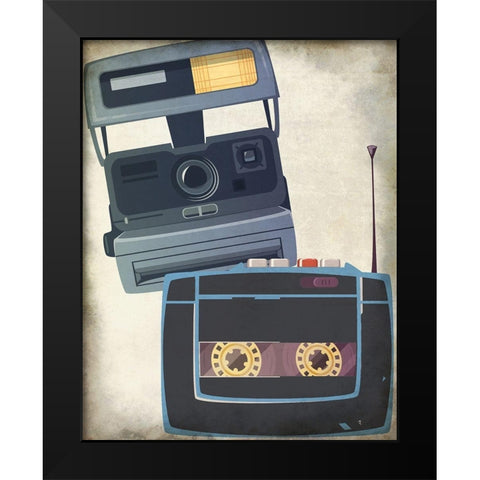 Retro 2 Black Modern Wood Framed Art Print by Allen, Kimberly