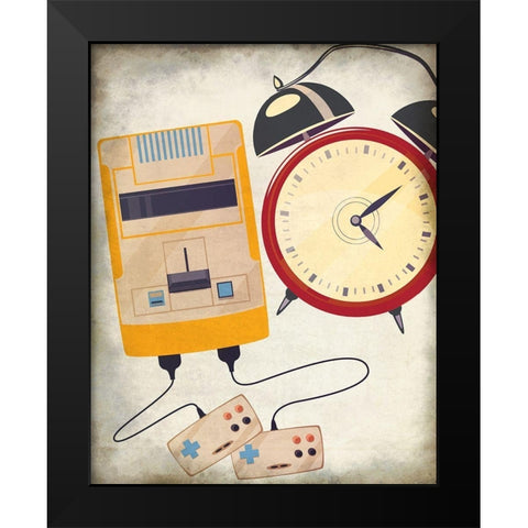 Retro 3 Black Modern Wood Framed Art Print by Allen, Kimberly