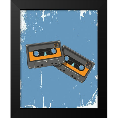 Tapes 2 Black Modern Wood Framed Art Print by Allen, Kimberly