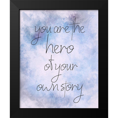 The Hero Black Modern Wood Framed Art Print by Allen, Kimberly