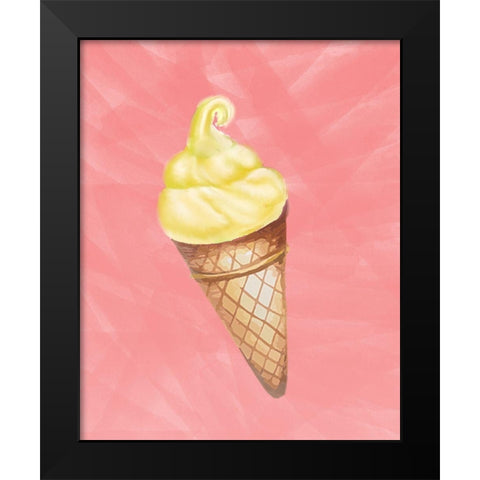 Hello Summer 1 Black Modern Wood Framed Art Print by Allen, Kimberly