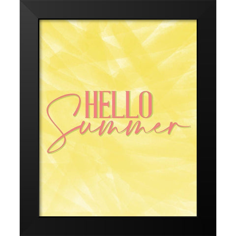 Hello Summer 2 Black Modern Wood Framed Art Print by Allen, Kimberly