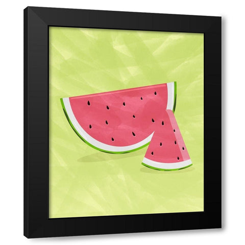 Hello Summer 3 Black Modern Wood Framed Art Print by Allen, Kimberly