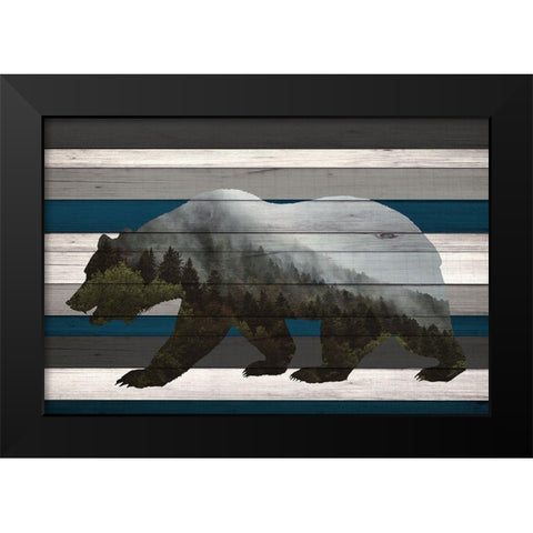 Bear Mountain Range Black Modern Wood Framed Art Print by Allen, Kimberly