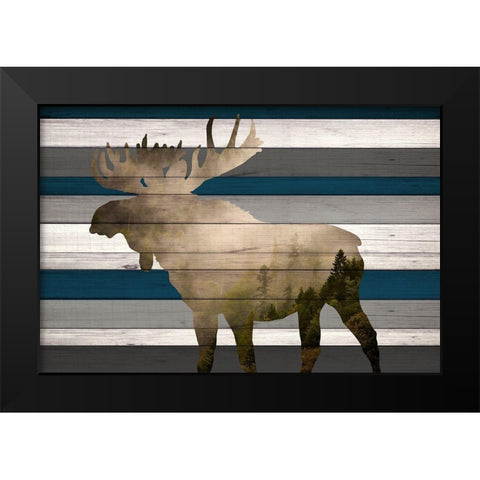 Moose Mountain Range Black Modern Wood Framed Art Print by Allen, Kimberly