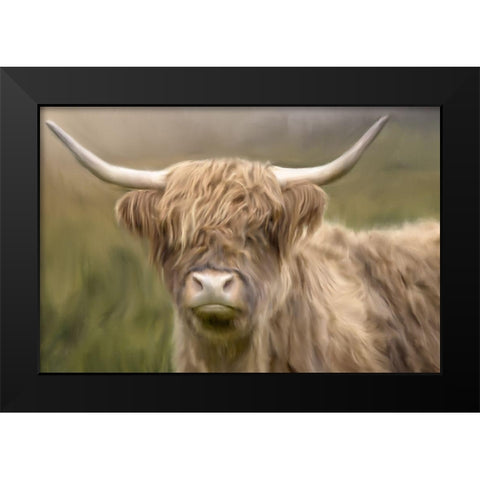 Highland Black Modern Wood Framed Art Print by Allen, Kimberly