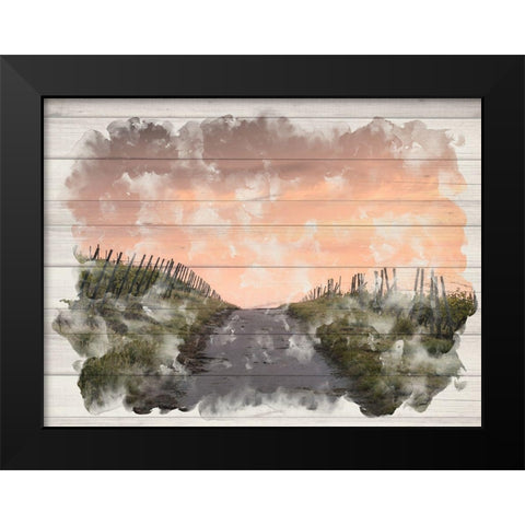 Countryside Sunset Black Modern Wood Framed Art Print by Allen, Kimberly