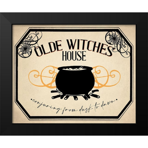 Olde Witches House Black Modern Wood Framed Art Print by Allen, Kimberly