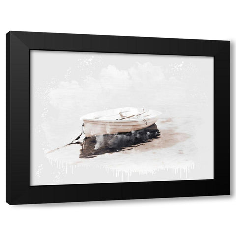 Row Boat Black Modern Wood Framed Art Print with Double Matting by Allen, Kimberly