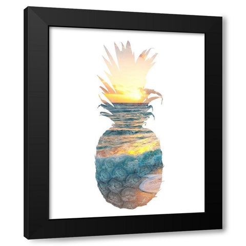 Beach Sunsets 2 Black Modern Wood Framed Art Print with Double Matting by Allen, Kimberly