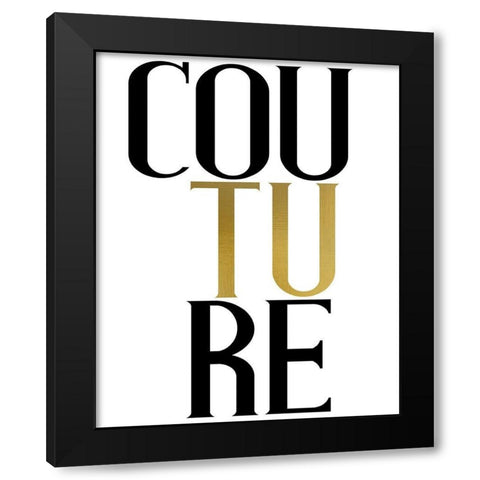 Couture 1 Black Modern Wood Framed Art Print by Allen, Kimberly