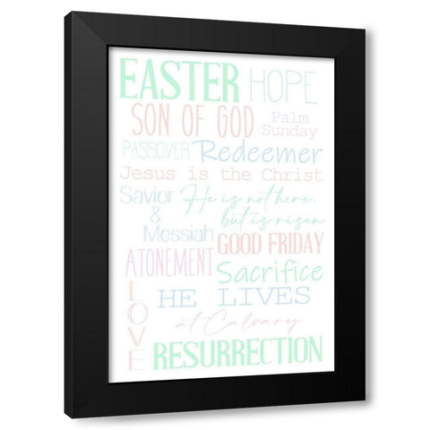 Redeemer Black Modern Wood Framed Art Print by Allen, Kimberly