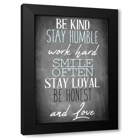 And Love Black Modern Wood Framed Art Print by Allen, Kimberly