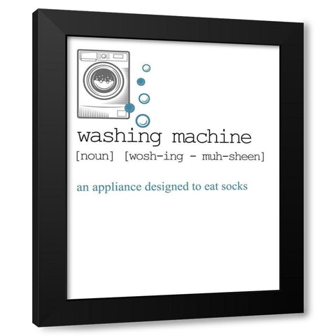 Washing 1 Black Modern Wood Framed Art Print by Allen, Kimberly