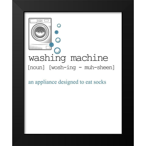 Washing 1 Black Modern Wood Framed Art Print by Allen, Kimberly
