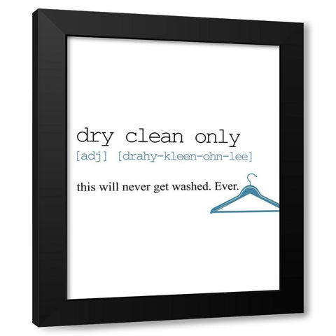 Washing 2 Black Modern Wood Framed Art Print with Double Matting by Allen, Kimberly