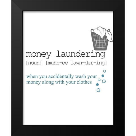 Washing 3 Black Modern Wood Framed Art Print by Allen, Kimberly