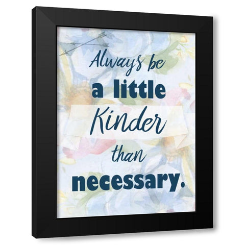 Always Be Black Modern Wood Framed Art Print with Double Matting by Allen, Kimberly