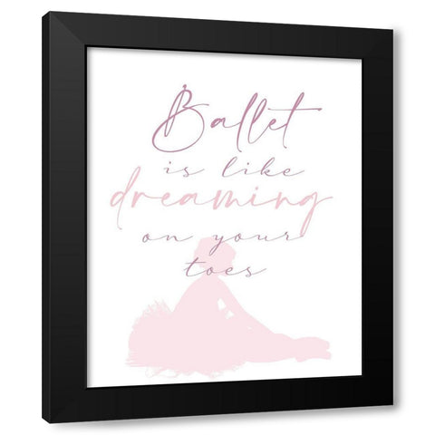 Toes 2 Black Modern Wood Framed Art Print with Double Matting by Allen, Kimberly