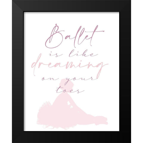 Toes 2 Black Modern Wood Framed Art Print by Allen, Kimberly