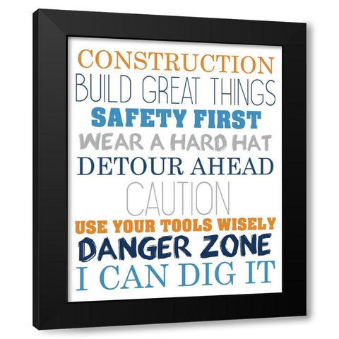 Build 2 Black Modern Wood Framed Art Print with Double Matting by Allen, Kimberly