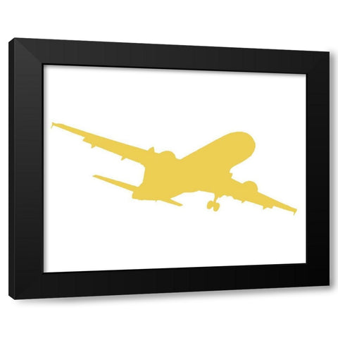 Lets Jet 1 Black Modern Wood Framed Art Print with Double Matting by Allen, Kimberly