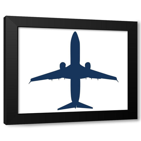 Lets Jet 2 Black Modern Wood Framed Art Print with Double Matting by Allen, Kimberly