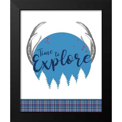 Outside 2 Black Modern Wood Framed Art Print by Allen, Kimberly