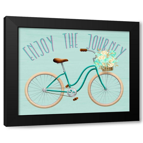 Enjoy the Journey Black Modern Wood Framed Art Print with Double Matting by Allen, Kimberly