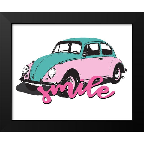 Happy 2 Black Modern Wood Framed Art Print by Allen, Kimberly