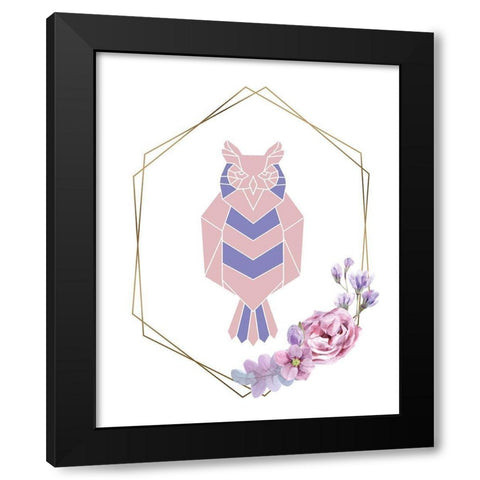 Geo Animal 1 Black Modern Wood Framed Art Print by Allen, Kimberly