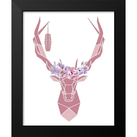 Geo Animal 2 Black Modern Wood Framed Art Print by Allen, Kimberly