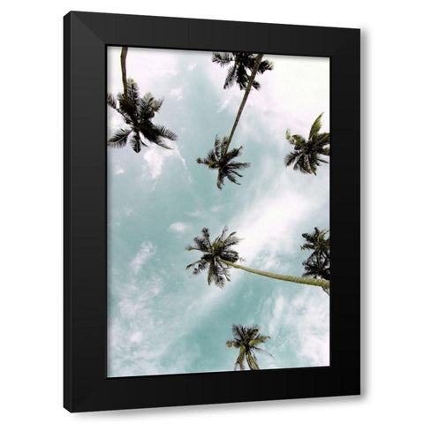 Palm Sky Black Modern Wood Framed Art Print by Allen, Kimberly