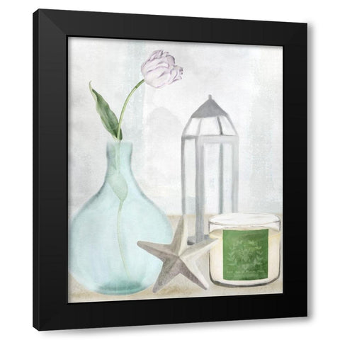 Seaside Escape 1 Black Modern Wood Framed Art Print by Allen, Kimberly