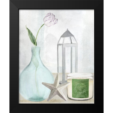 Seaside Escape 1 Black Modern Wood Framed Art Print by Allen, Kimberly