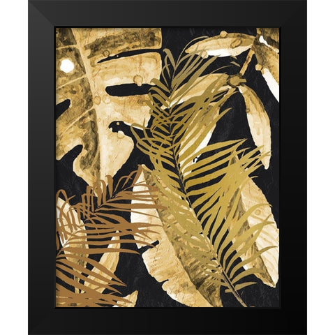 Tropic Golds 1 Black Modern Wood Framed Art Print by Allen, Kimberly
