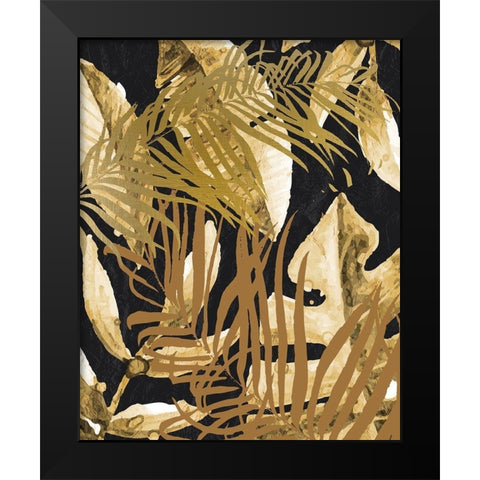 Tropic Golds 2 Black Modern Wood Framed Art Print by Allen, Kimberly