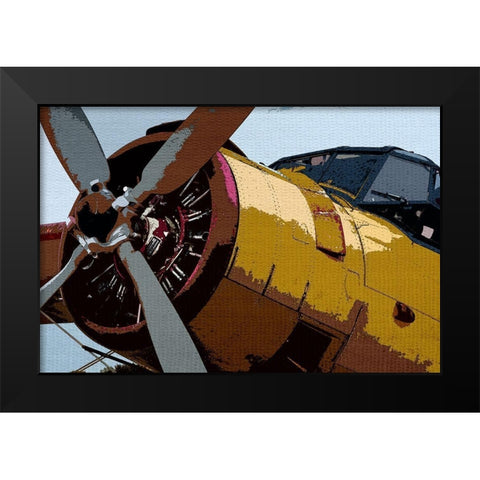 Propeller Black Modern Wood Framed Art Print by Allen, Kimberly