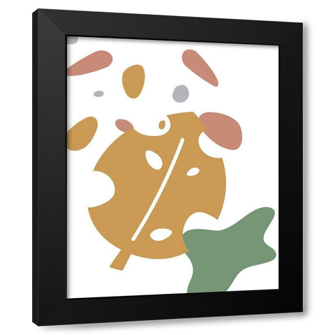 Organic 3 Black Modern Wood Framed Art Print with Double Matting by Allen, Kimberly