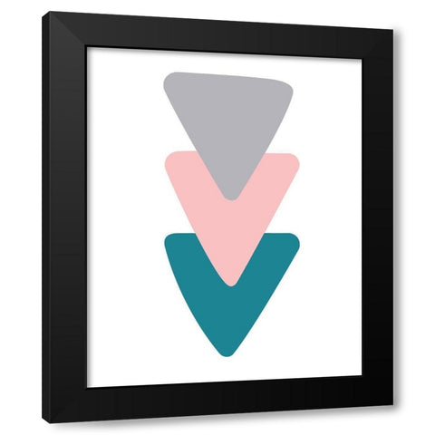 Row 1 Black Modern Wood Framed Art Print with Double Matting by Allen, Kimberly