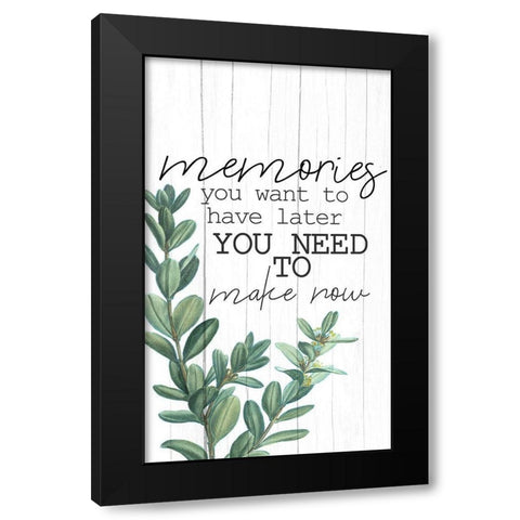 Memories v3 Black Modern Wood Framed Art Print by Allen, Kimberly