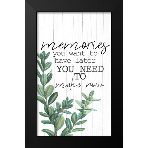 Memories v3 Black Modern Wood Framed Art Print by Allen, Kimberly