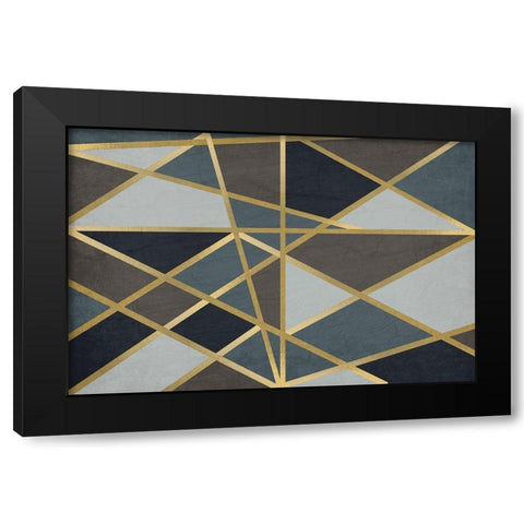 Maze Black Modern Wood Framed Art Print by Kimberly, Allen