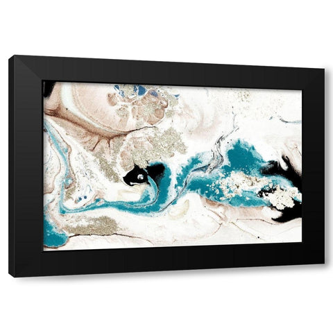 River Run Black Modern Wood Framed Art Print with Double Matting by Kimberly, Allen
