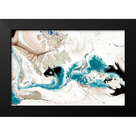 River Run Black Modern Wood Framed Art Print by Kimberly, Allen