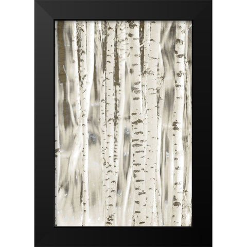 Birches 3 Black Modern Wood Framed Art Print by Allen, Kimberly