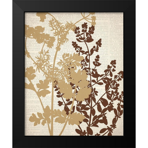 Newspaper 1 Black Modern Wood Framed Art Print by Allen, Kimberly