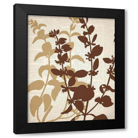 Newspaper 2 Black Modern Wood Framed Art Print by Allen, Kimberly