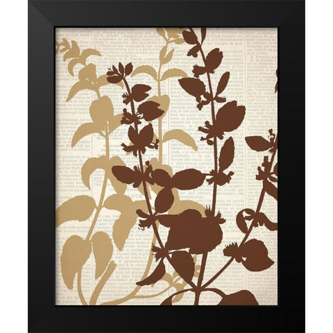 Newspaper 2 Black Modern Wood Framed Art Print by Allen, Kimberly